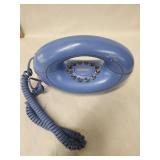 Vtg. Conair Metroplis Blue Phone Donut shape