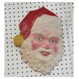 Vintage chalk Santa wall hanging