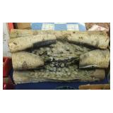 Birch fireplace insert