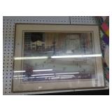 Framed Indianapolis print