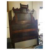 Ornate Walnut Victorian double bed