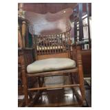Antique oak rocker