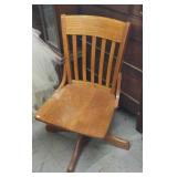 Oak desk chair