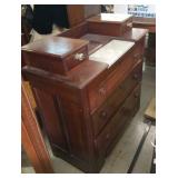 Antique dresser with marble insert