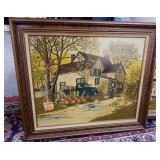 H Hargrove apple seller serigraph
