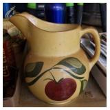 Watt apple pottery pitcher