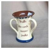 Vintage Torquay 3 handled vase