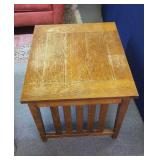 Oak end table