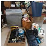 Office items ans supplies, lightbulbs