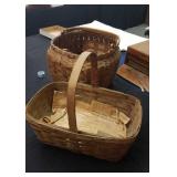 2 vintage baskets