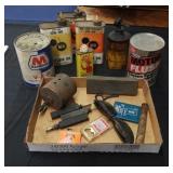 Oil cans and other advertising items