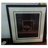 Framed dog print