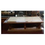 Tile top coffee table