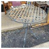 Iron patio table