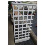 3 piece wooden yard trellis