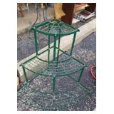 3 shelf iron plant stand