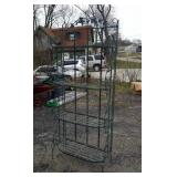 Metal bakers  or potting shed rack