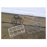 4 vintage tumbler carriers