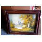 Framed oil on canvas, signed Morton