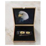 Eagle pocket knife in display case