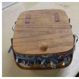 Longaberger picnic basket w/ liner & protector