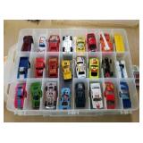 45 toy cars, some Hot Wheels & Matchbox