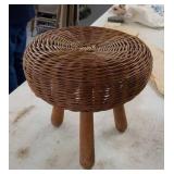 Rattan foot stool