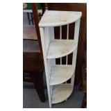 White corner shelf