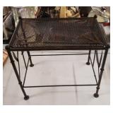 Small metal patio table