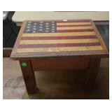 US flag foot stool