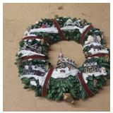 Christmas Village wreath