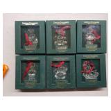6 Waterford Marquis Christmas ornaments