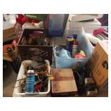 Cleaning supplies,  hardware,  paint, etc.