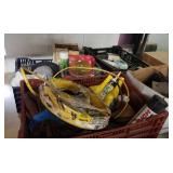 Wire, shelving, paper cutter, hardware,  etc