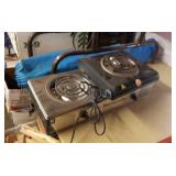 Camp chair & 2 electrical hot plates