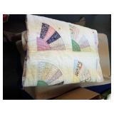 Fan design pastel quilt