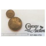 1858 seated half dollar with hole