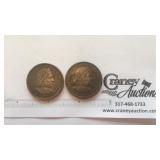 2x 1893 columbian exposition halves