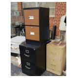 3 filing cabinets
