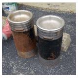 Pair of commercial ashtrays