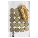 20 franklin half dollars various dates