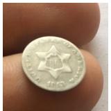1853 3cent silver