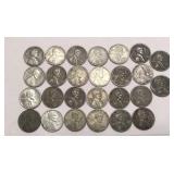 26 steel war pennys 1943 P D S