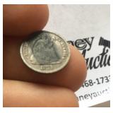 1871 half dime