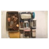 Large lot of coins mostly wheats cents