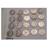 20 franklin halves silver