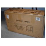 Nathan James Upholstered Stool