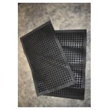 2-Piece rug set Black