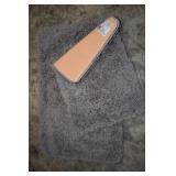 2-Piece Shag Bath Mat Set Grey
