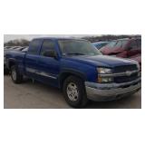 2003 CHEVROLET SILVERADO PICK UP BLUE